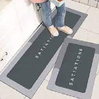 2Pcs Kitchen & Shower room Floor Mat - Water Absorption Carpet