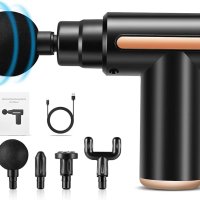 Professional Compact Power Massage Gun - 4 Heads Vibration Massager