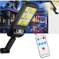 Solar Motion Sensor Wall Light- 6 COB Outdoor Street- Remote LED Light