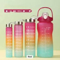 Generic 4 in 1 Set Water Bottle- School, Sports, GYM