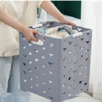 Foldable Plastic - Laundry Clothes Basket